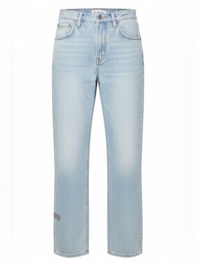 We The Free Light Wash Wide-Leg Button-Fly Jeans